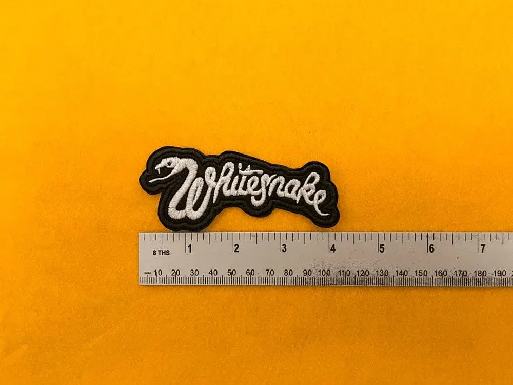 Embroidered Whitesnake Patch