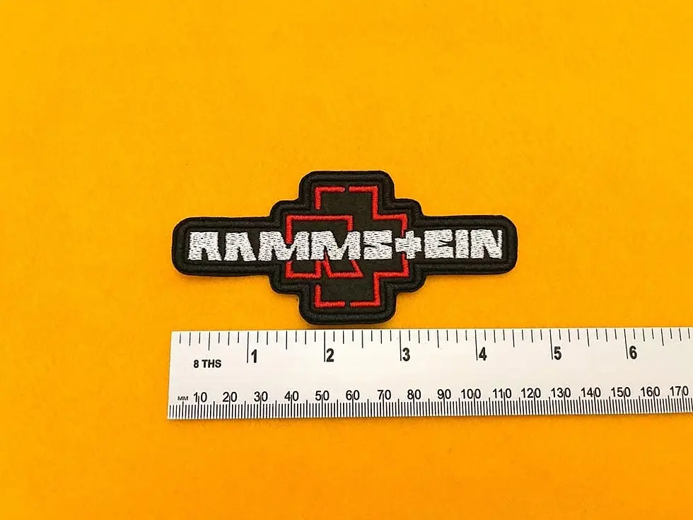 embroidered rammstein patch