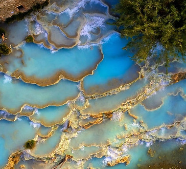 Terme di saturnia viste dall'alto