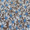 Thumbnail: Brown With White & Blue Toned Daisy Style Flowers Matte Crepe