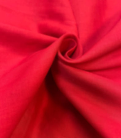 Red Luxurious Indian Full Voile Muslin 100% Cotton Voile