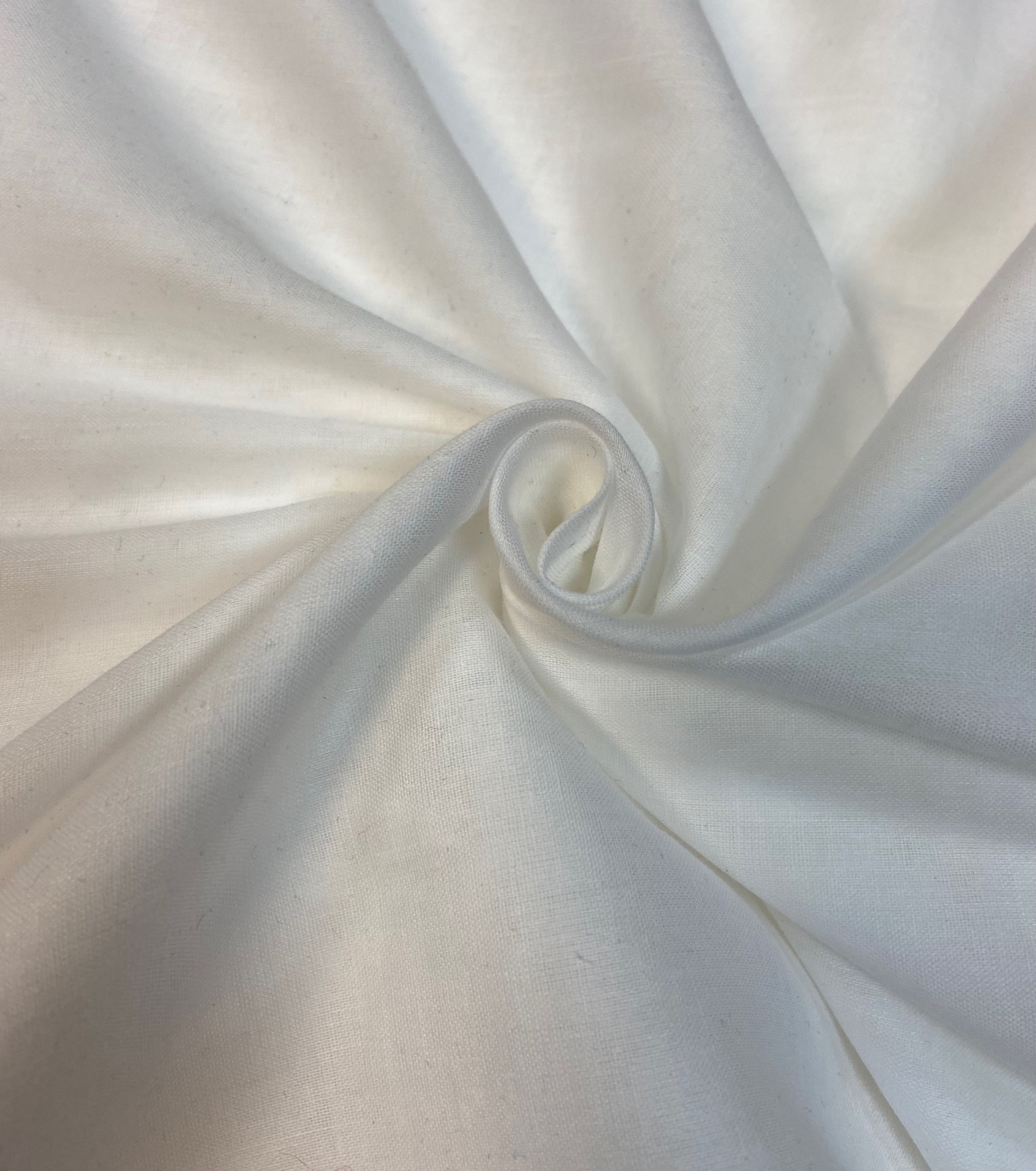 White Luxurious Indian Full Voile Muslin 100% Cotton Voile
