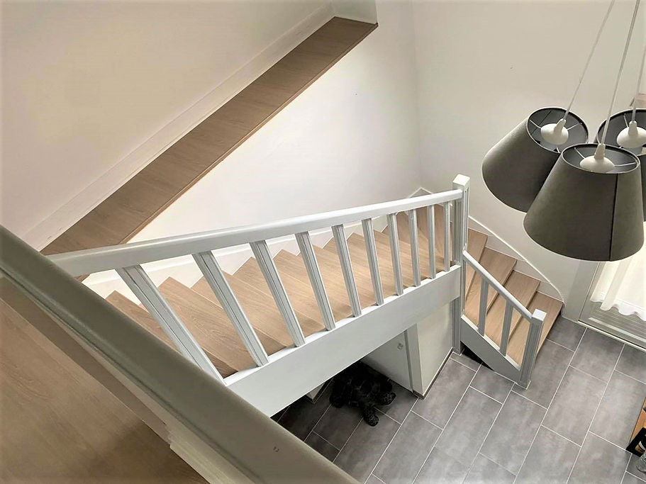 recouvrir des marches d'escalier avec du stratifié
