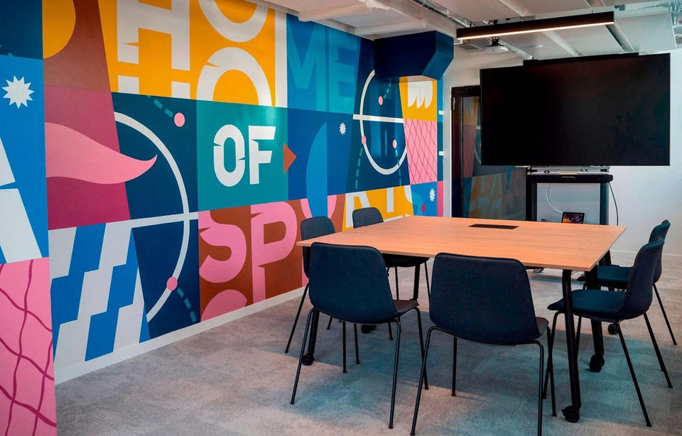 fresque murale sportive