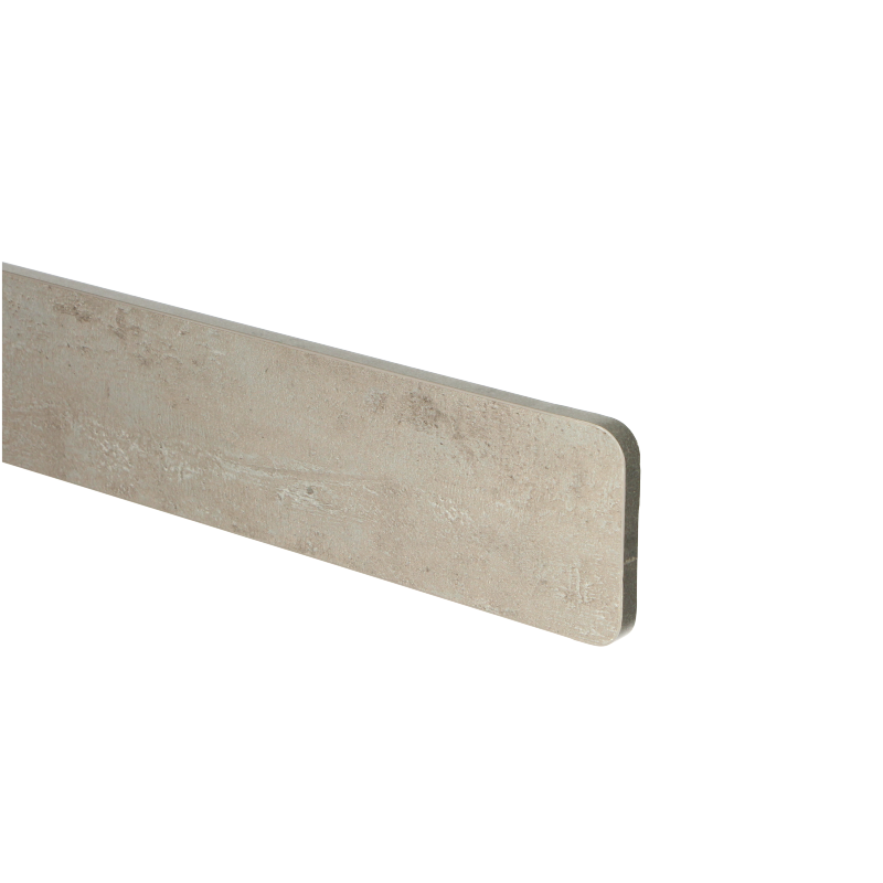 RETOUR DE MARCHE EN STRATIFIE - BETON CLAIR - 690 x 68 mm