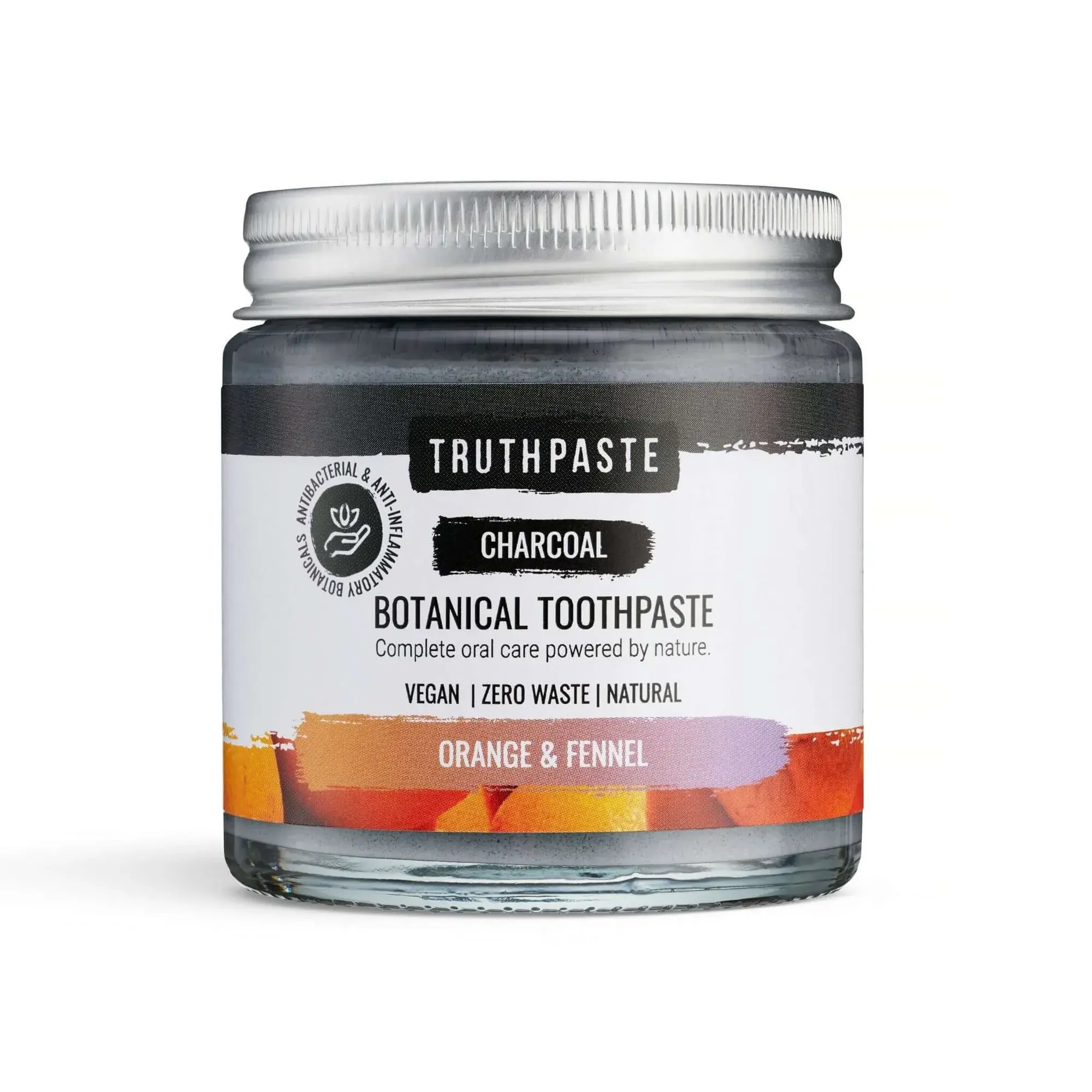 Charcoal: Orange & Fennel Fluoride Free Toothpaste (100ml)