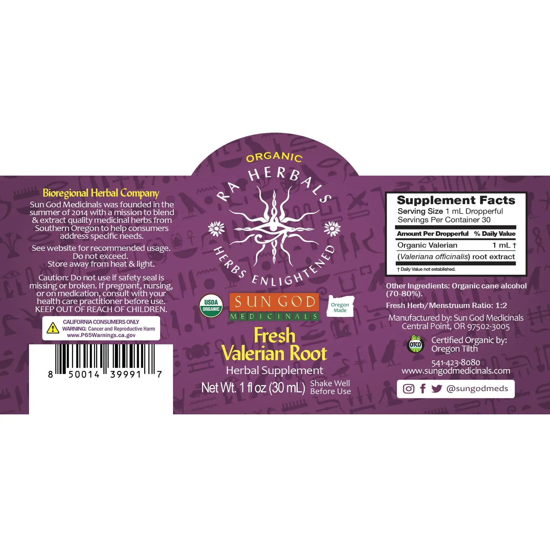 Certified Organic Tinctures