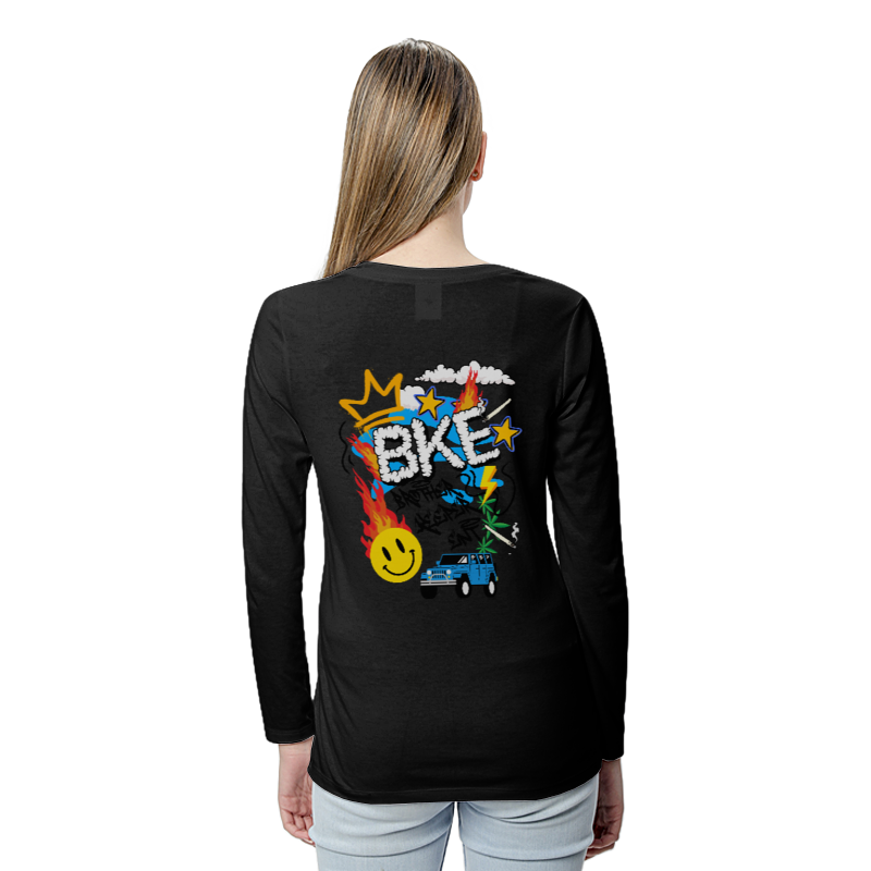 Thumbnail: B.K.E Women's Tri-Blend Long Sleeve T-Shirt