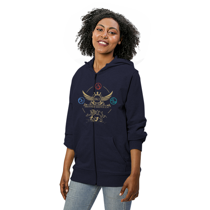 Thumbnail: B.K.E Unisex Full-Zip Hoodie