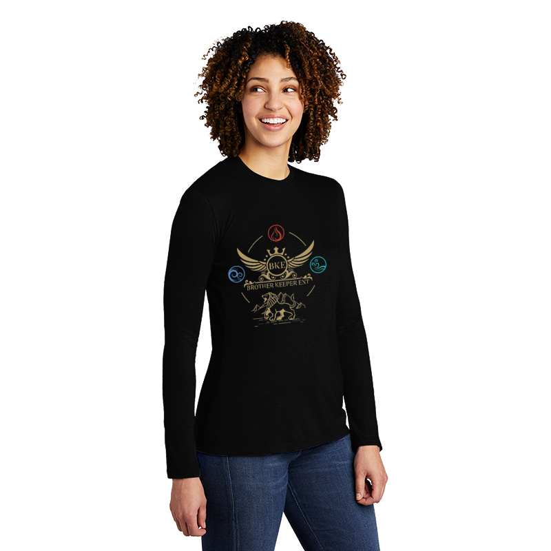 Thumbnail: B.K.E Women's Tri-Blend Long Sleeve T-Shirt
