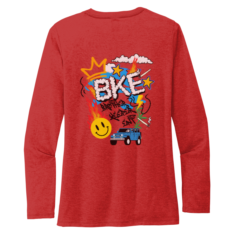 Thumbnail: B.K.E Women's Tri-Blend Long Sleeve T-Shirt