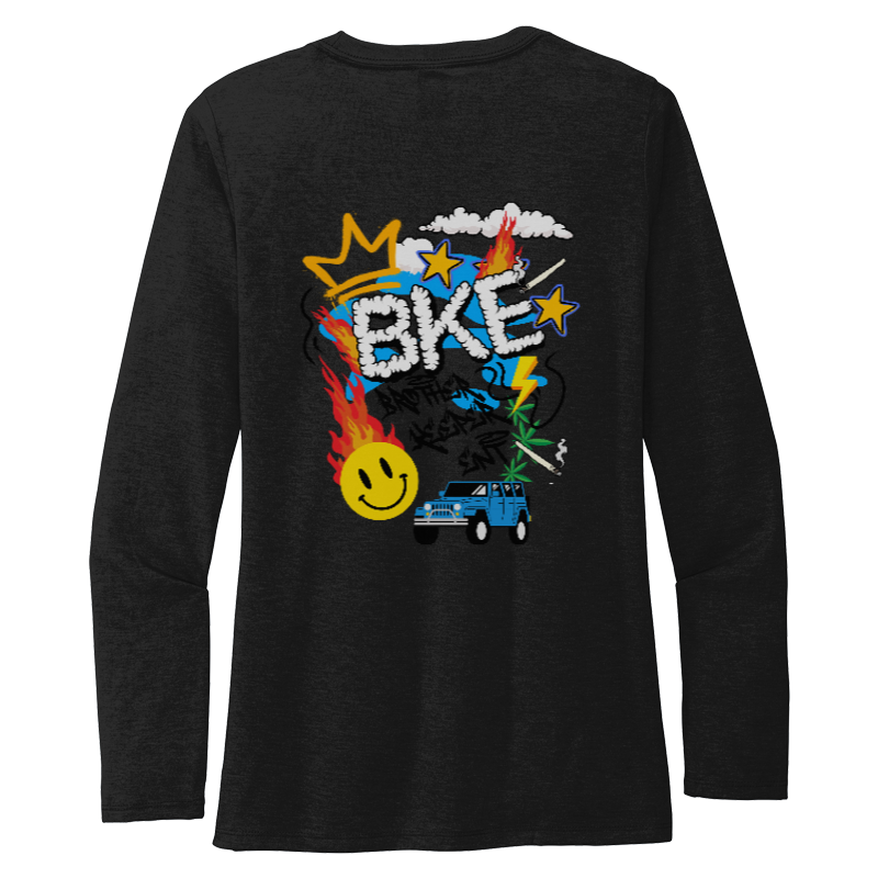 Thumbnail: B.K.E Women's Tri-Blend Long Sleeve T-Shirt