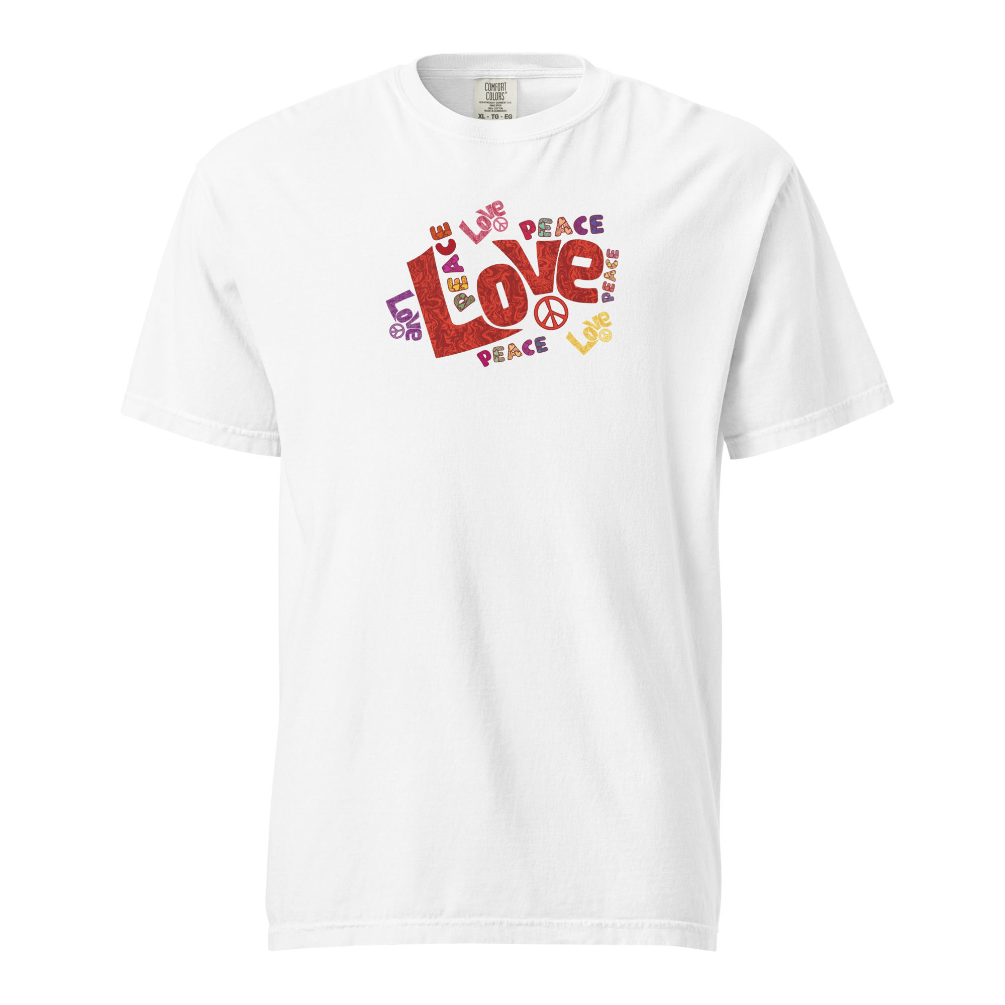 T-shirt teint en pièce