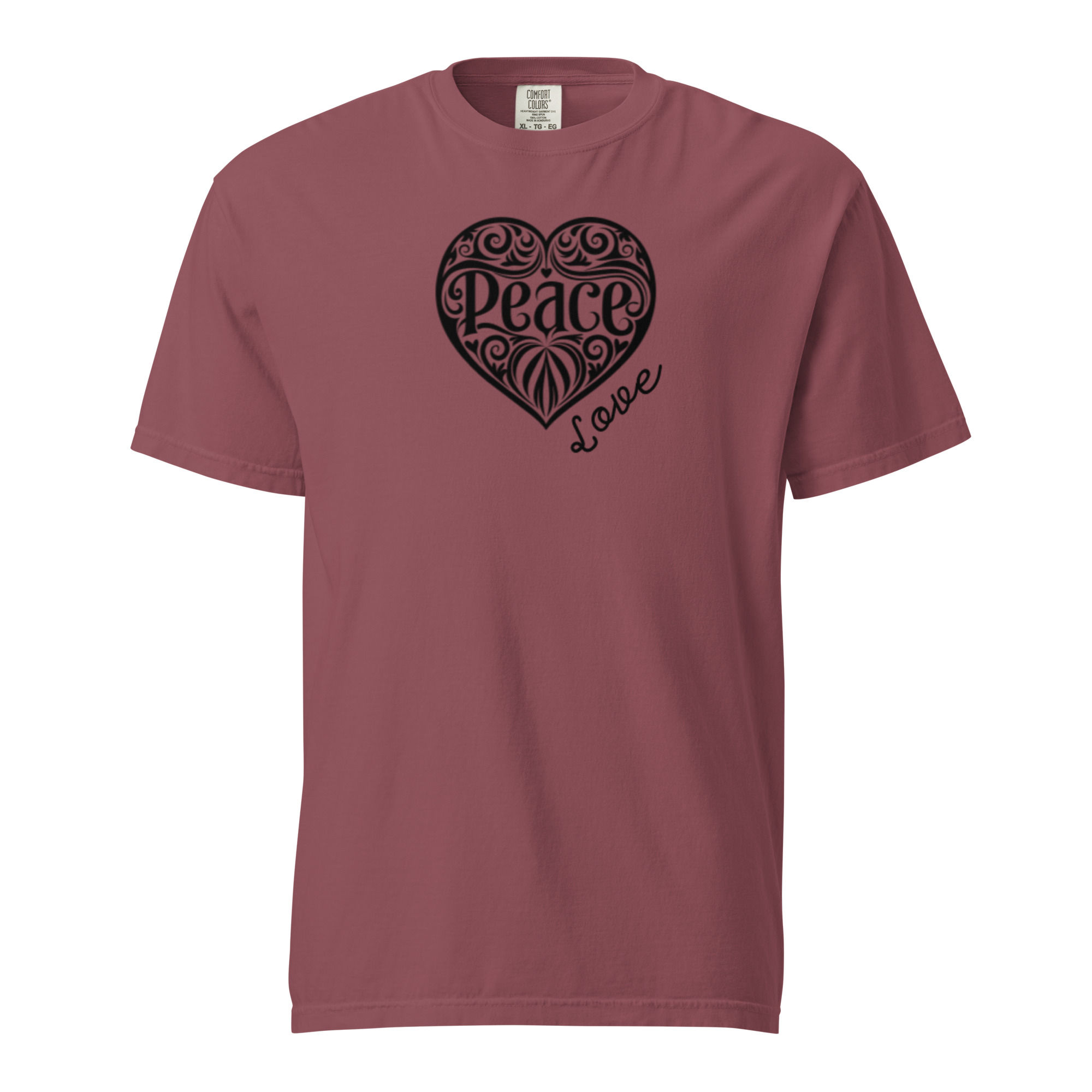 T-shirt teint en pièce
