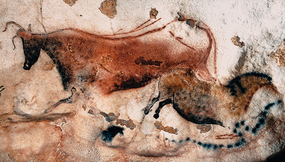 Sample of early cave paintings