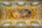 Baroque ceiling: Church of Saint Louis of the French, Rome