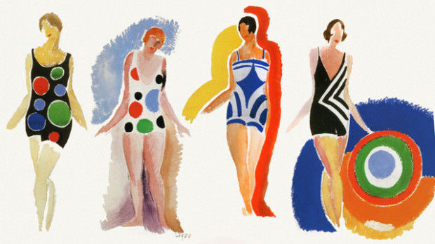 Sonia Delaunay's Swimsuit Designs