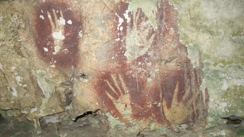Sample of early cave paintings