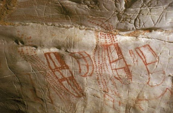 Sample of early cave paintings