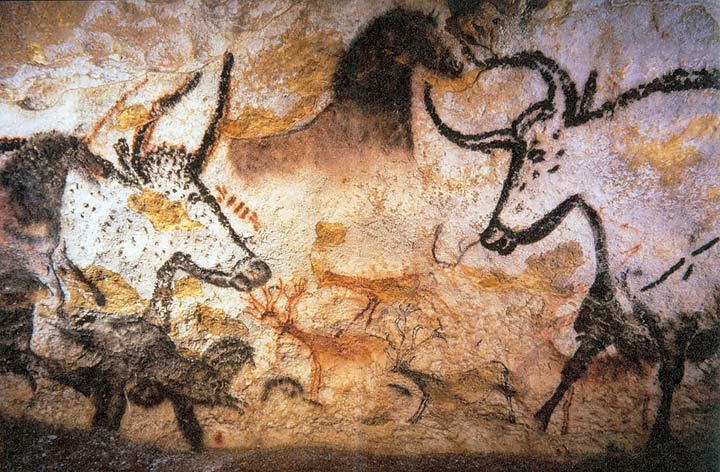 Sample of early cave paintings