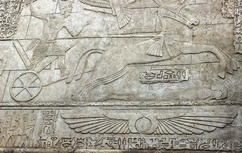 Egypt ornaments symbols background wall texture