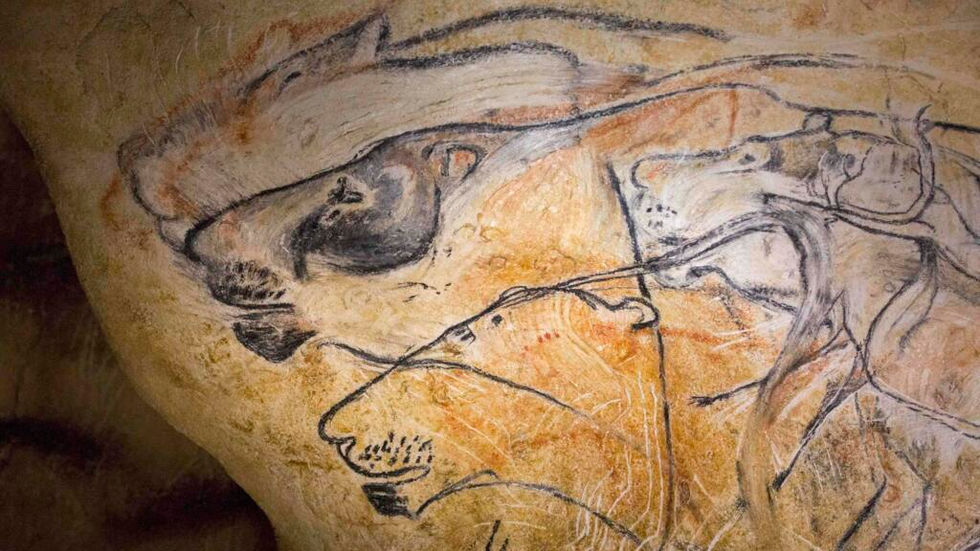 Sample of early cave paintings