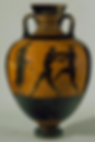 Ancient Greek Pottery with figural ornamentation
