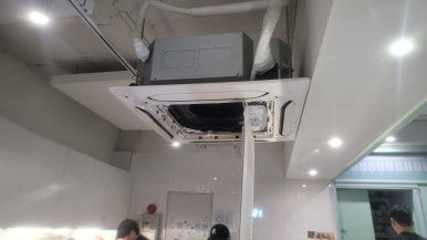 에어컨 필터 제거를 위한 분리