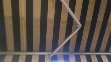 어닝 오염도 체크 현장 사진