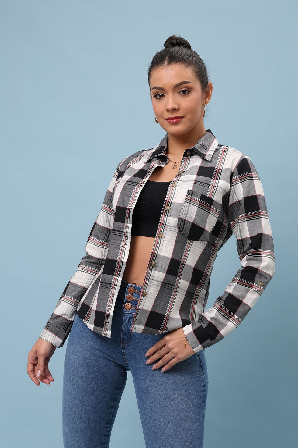 Miniatura: Blusa Harry cuadros