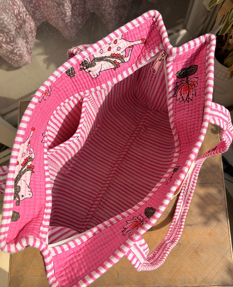 Thumbnail: Holy Cow (Pink)  Tote Bag