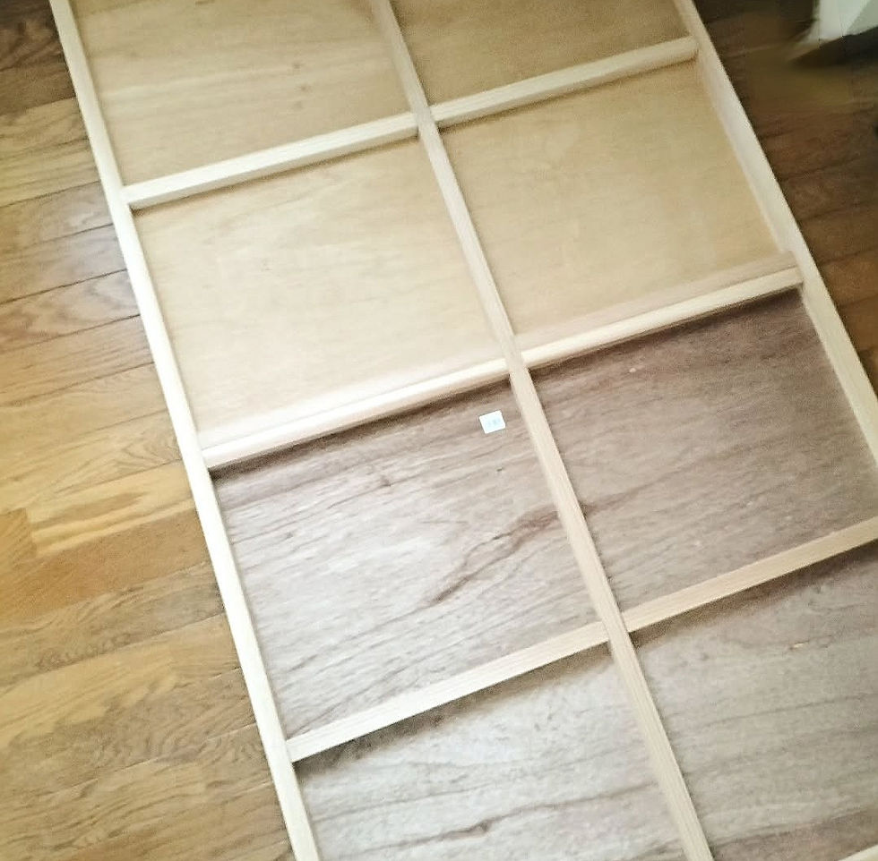 M100号パネル制作 (make wooden panel)