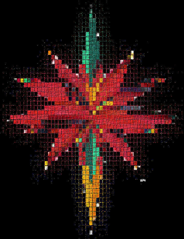 Pixelated Star (Textured)