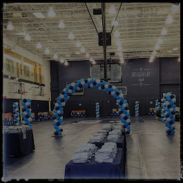School event balloon décor at ODU in Norfolk VA by Designs by Cupid
