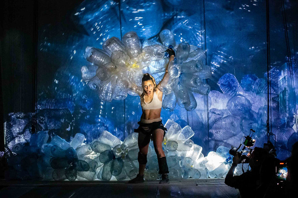 Fight scene in Carlus Padrissa's interpretation of Shakespeare's Hamlet.