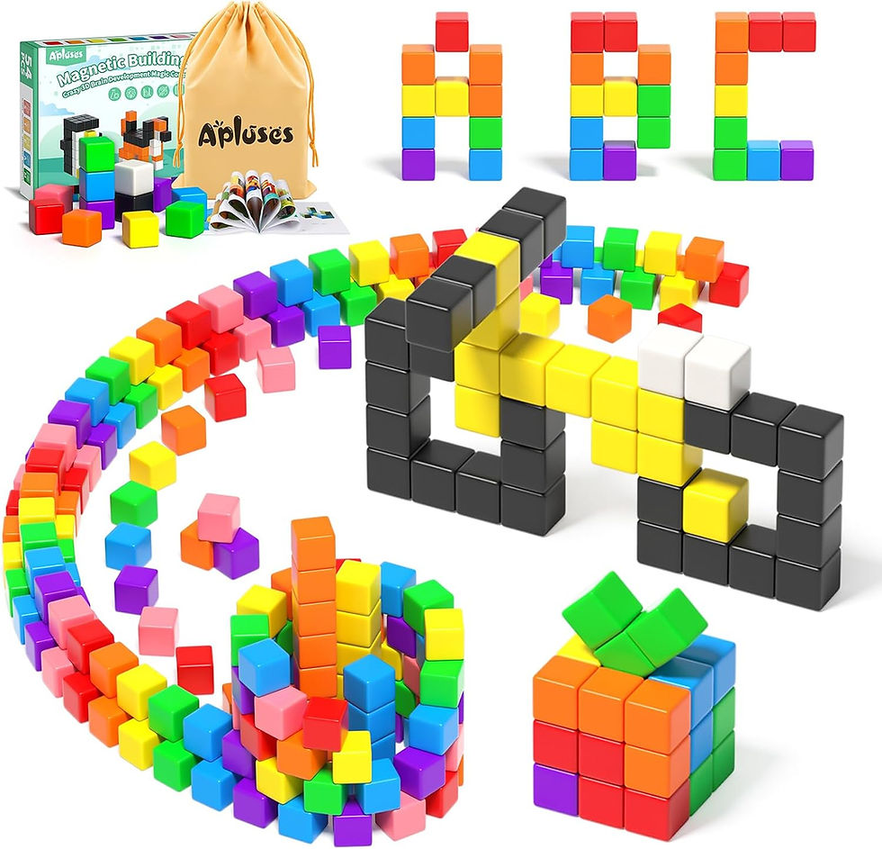We LOVE these magnetic blocks!