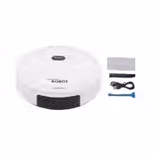 Miniatură: Robot de curățare cu mop automat 3 in 1, alb, 21x21x5,5 cm, set complet