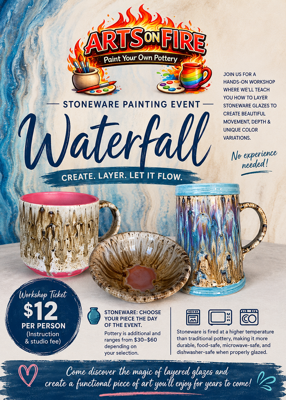 Stoneware Waterfall Workshop