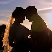 A wedding couple at Northbrook Park