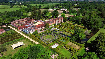 Great Fosters wedding venue drone image