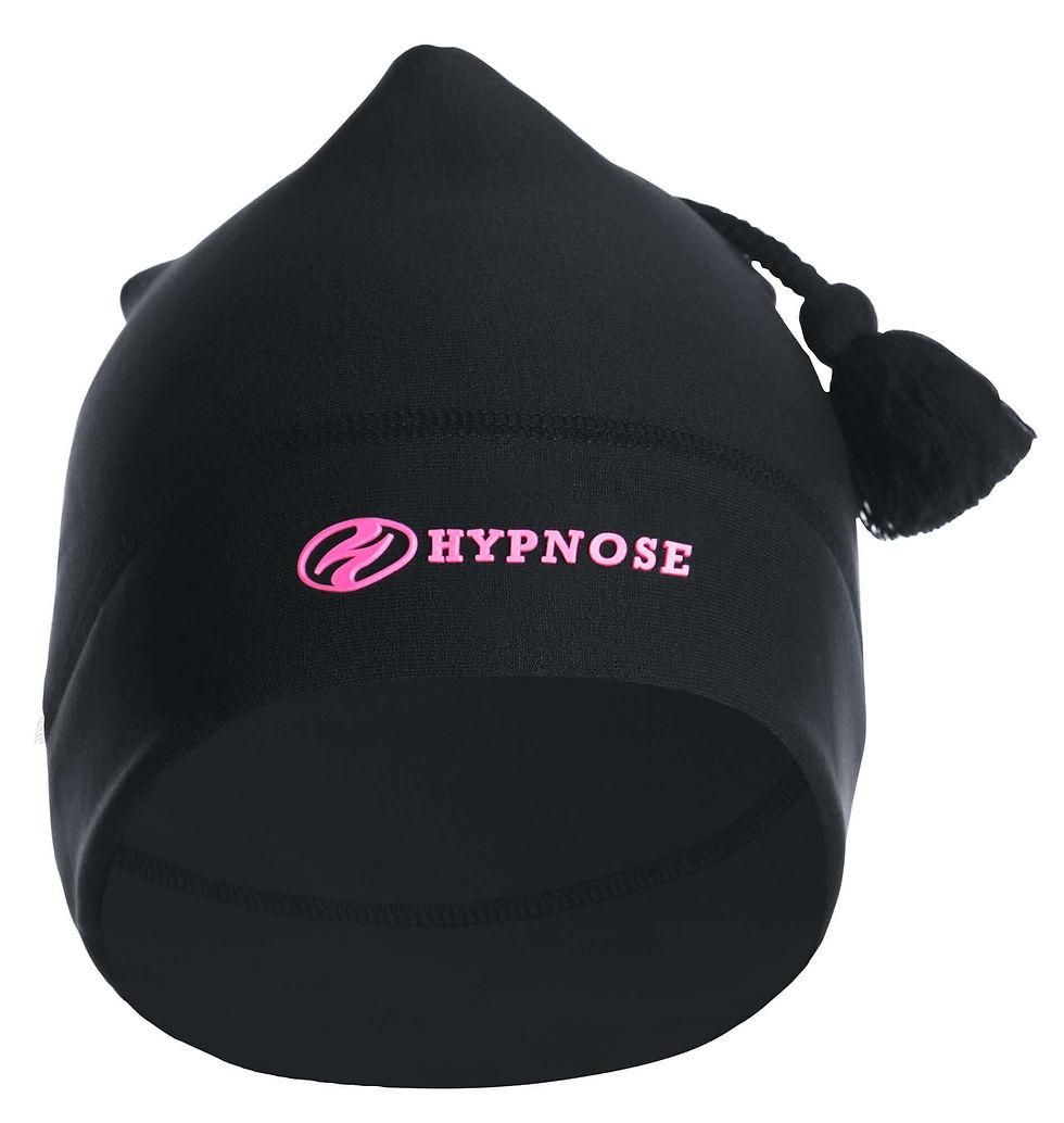 HYPNOSE TUQUE RAFALE CROSS COUNTRY NOIR/LOGO ROSE
