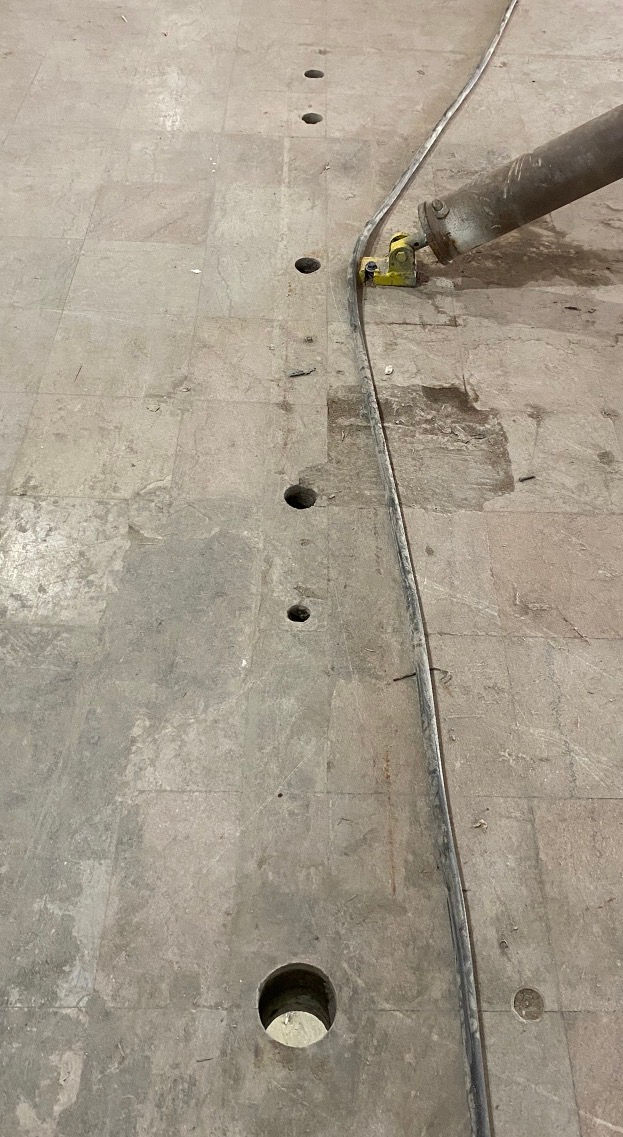 Core Drill Openings on Concrete Slab Floor