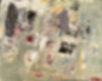 Art abstrait moyen format Le coeur du monde par l'artiste peintre canadienne Kathleen Roby