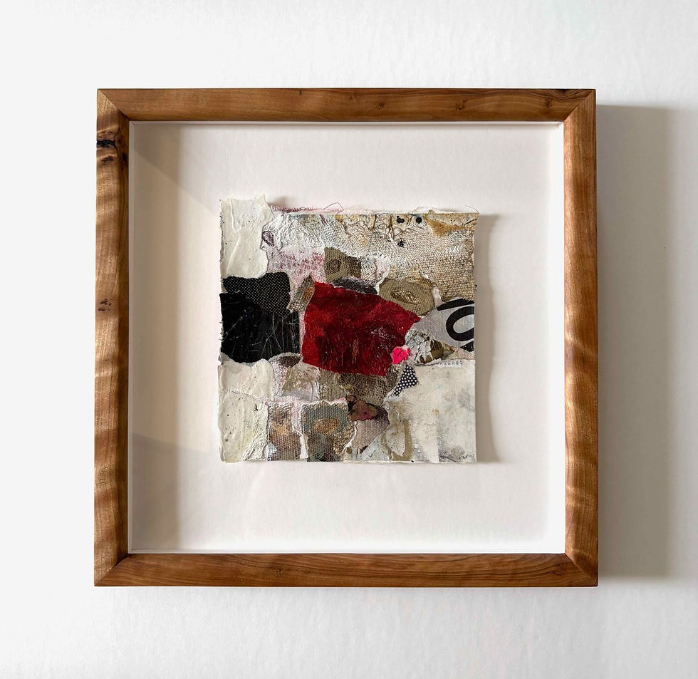 Art abstrait papier Unearthed par l'artiste peintre canadienne Kathleen Roby