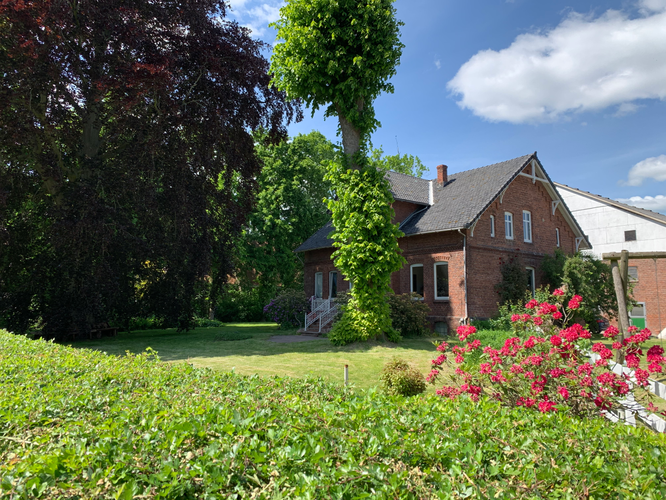 Das Wohnhaus des Pferdezuchbetriebs Haack.