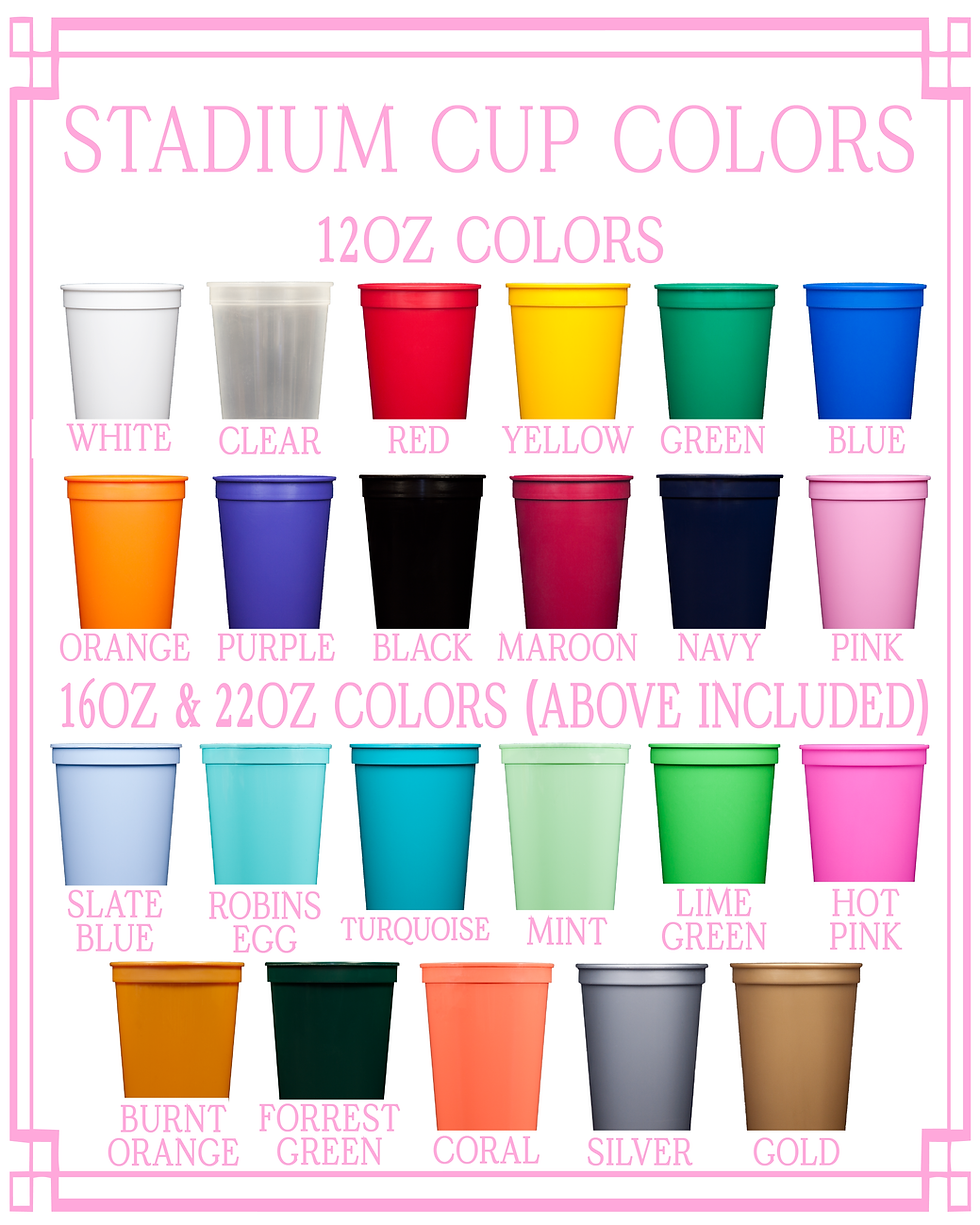 Thumbnail: Stadium Cups - One Color Print