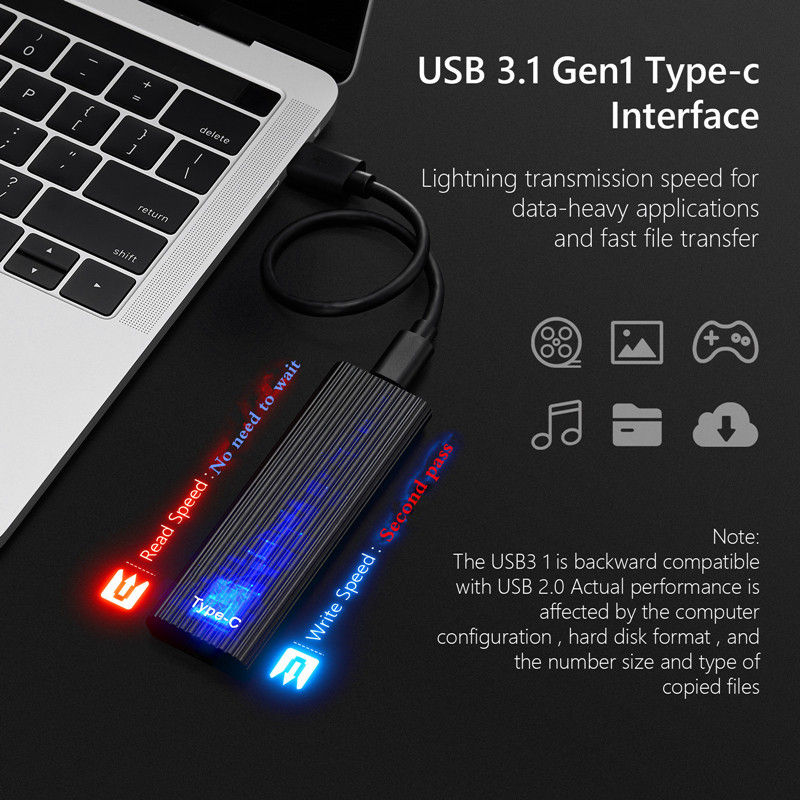 Thumbnail: Compact Mini Portable Solid State Drive