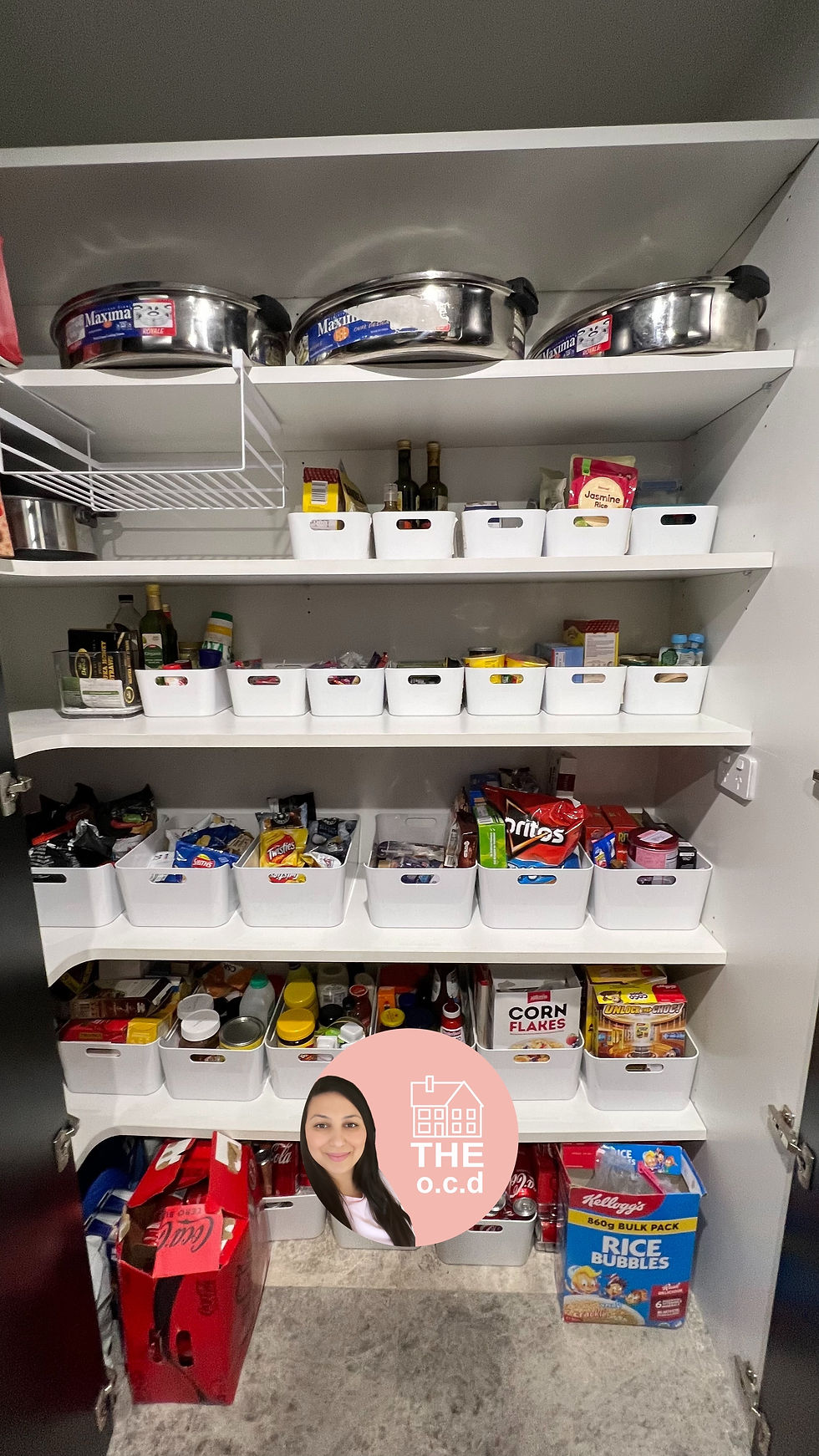 THE ocd by Christine | organise, clean, declutter | Pantry Makeover | before & after small pantry tr