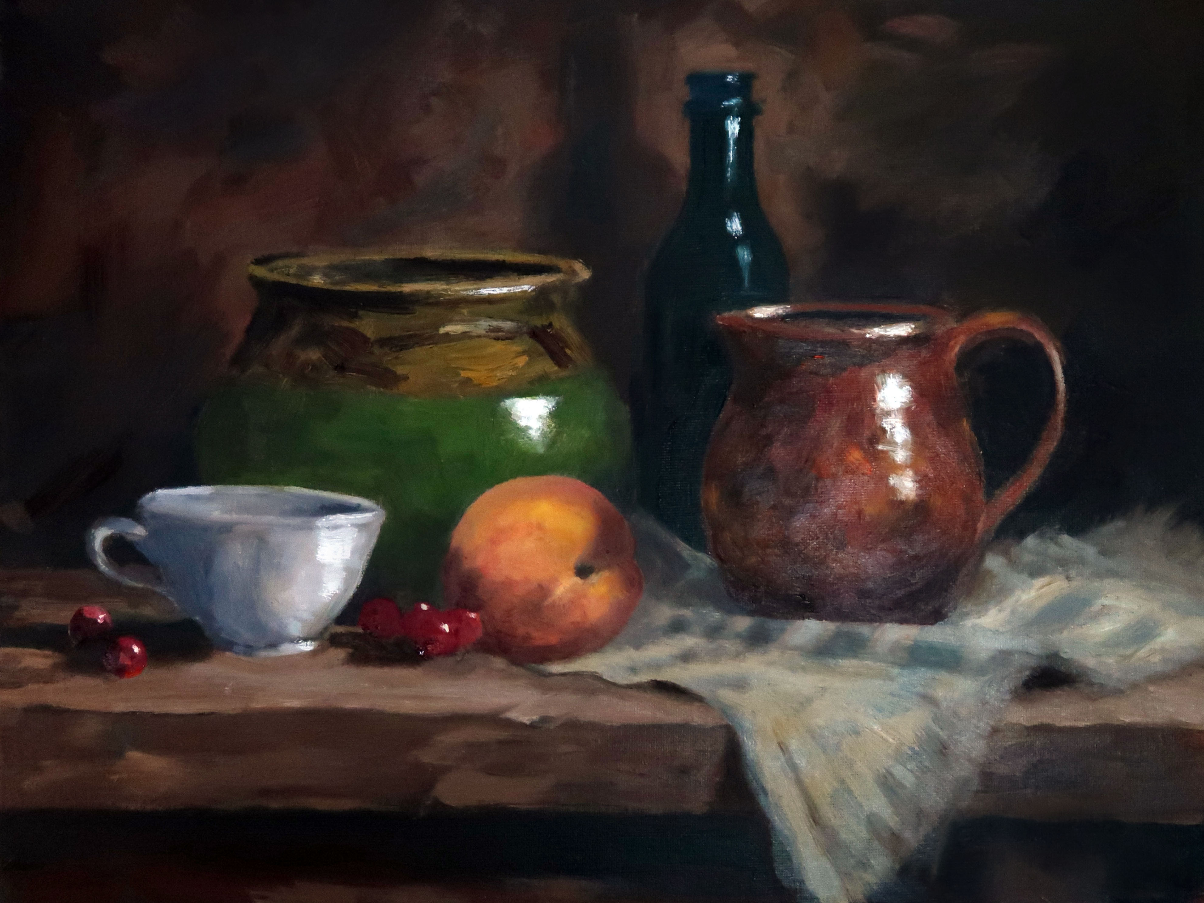 Earthenware and Peach