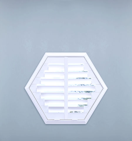 Shutters for hexagon shaped window